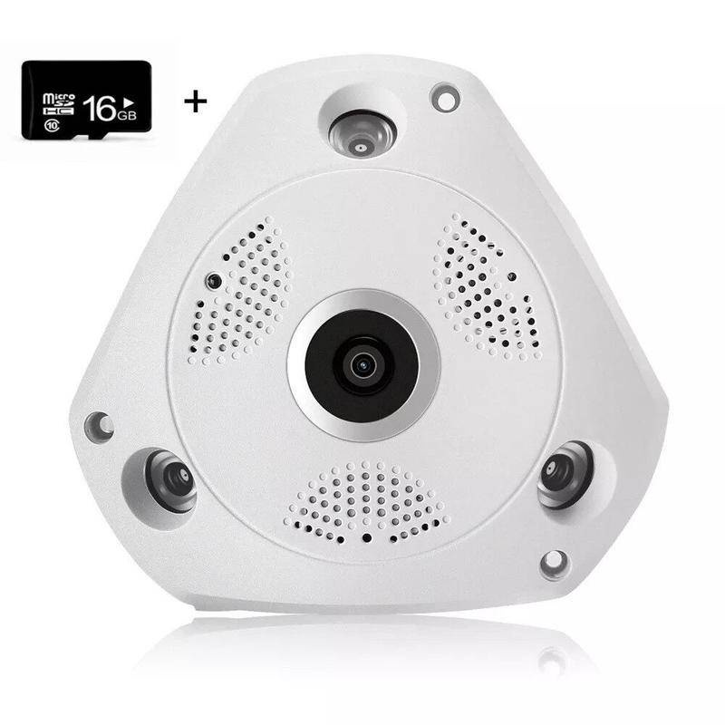 Camera An Ninh IP IP 3600Pro 360 Độ° Camera An Ninh Không Dây WiFi 3MP HD Góc Rộng Tầm Nhìn Ban Đêm VR CCTV