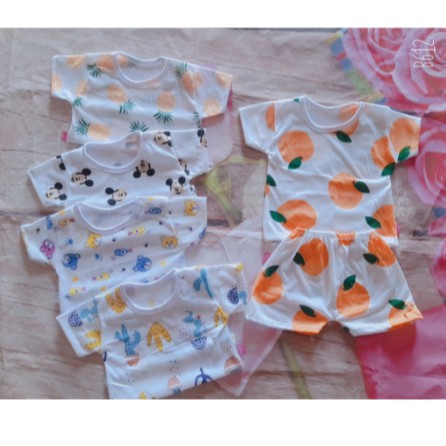Set 5 bộ quần áo Carter cọc tay cho bé mặc mùa hè từ 0 tháng đến 15 tháng tuổi