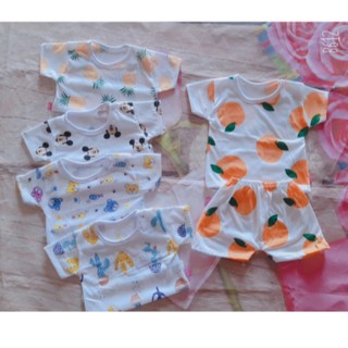 Set 5 bộ quần áo Carter  cọc tay cho bé mặc mùa hè từ 0 tháng đến 15 tháng tuổi