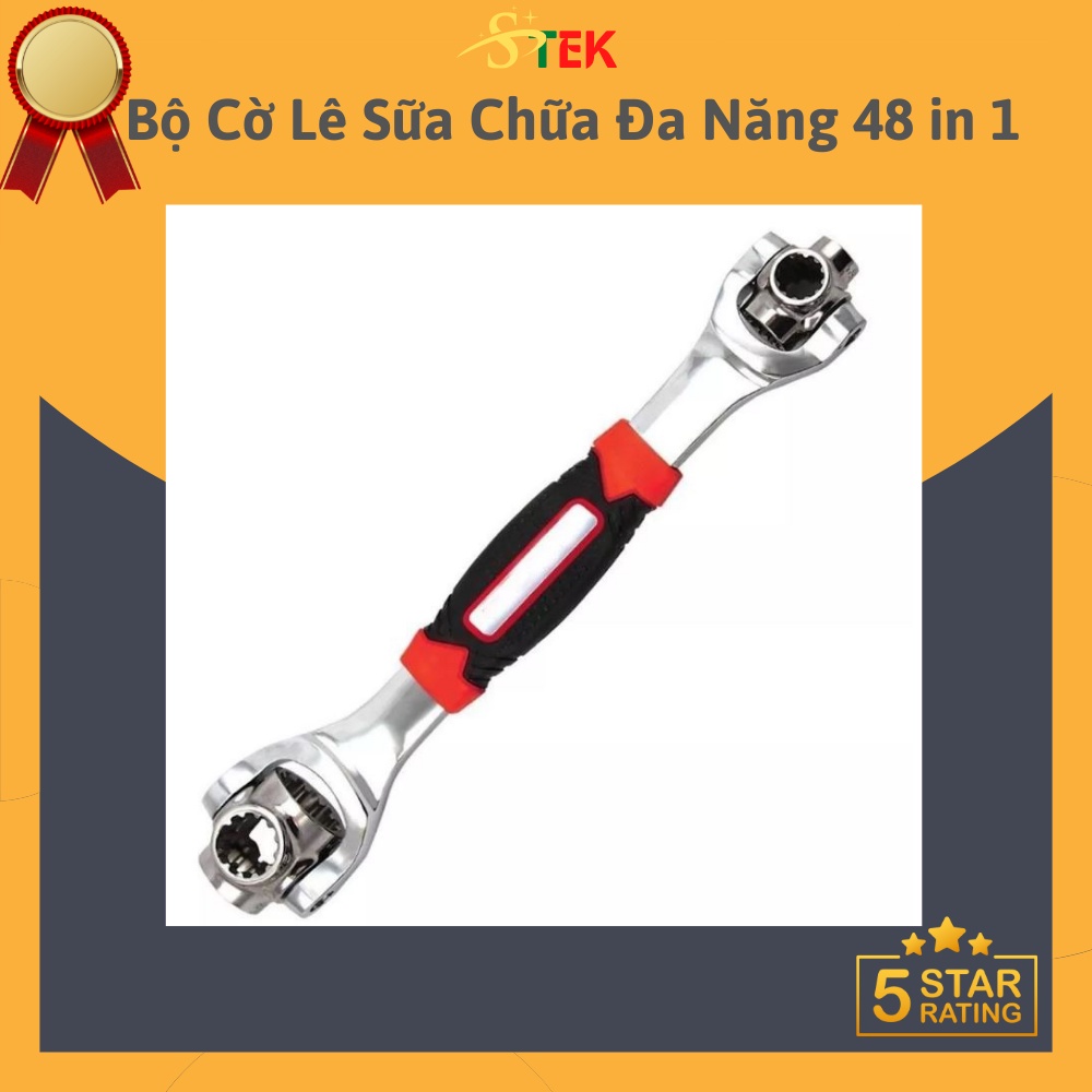 Bộ Cờ Lê Sữa Chữa Đa Năng 48 in 1 Làm Bằng Thép CrV Có Độ Chịu Lực Dẻo Dai Cao Chống Biến Dạng Tốt