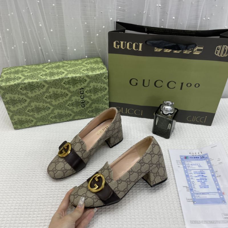 x Giày Mọi Cao Gót 5p Khoá Tròn Gc Da Mềm Êm Fullbox Bill Túi Cao Cấp