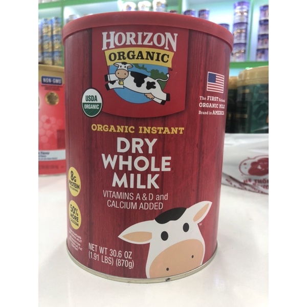Sữa tươi nguyên kem dạng bột Horizon Organic 870gr