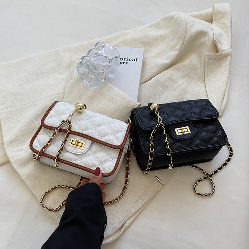 Túi Đeo Chéo Hình Vuông Cỡ Nhỏ Đính Hạt Thời Trang Cho Nữ