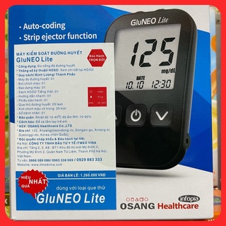 Máy đo đường huyết GluNeo lite ( chính hãng nhập khẩu Hàn Quốc ) có sách hướng dẫn sử dụng bằng tiếng việt.