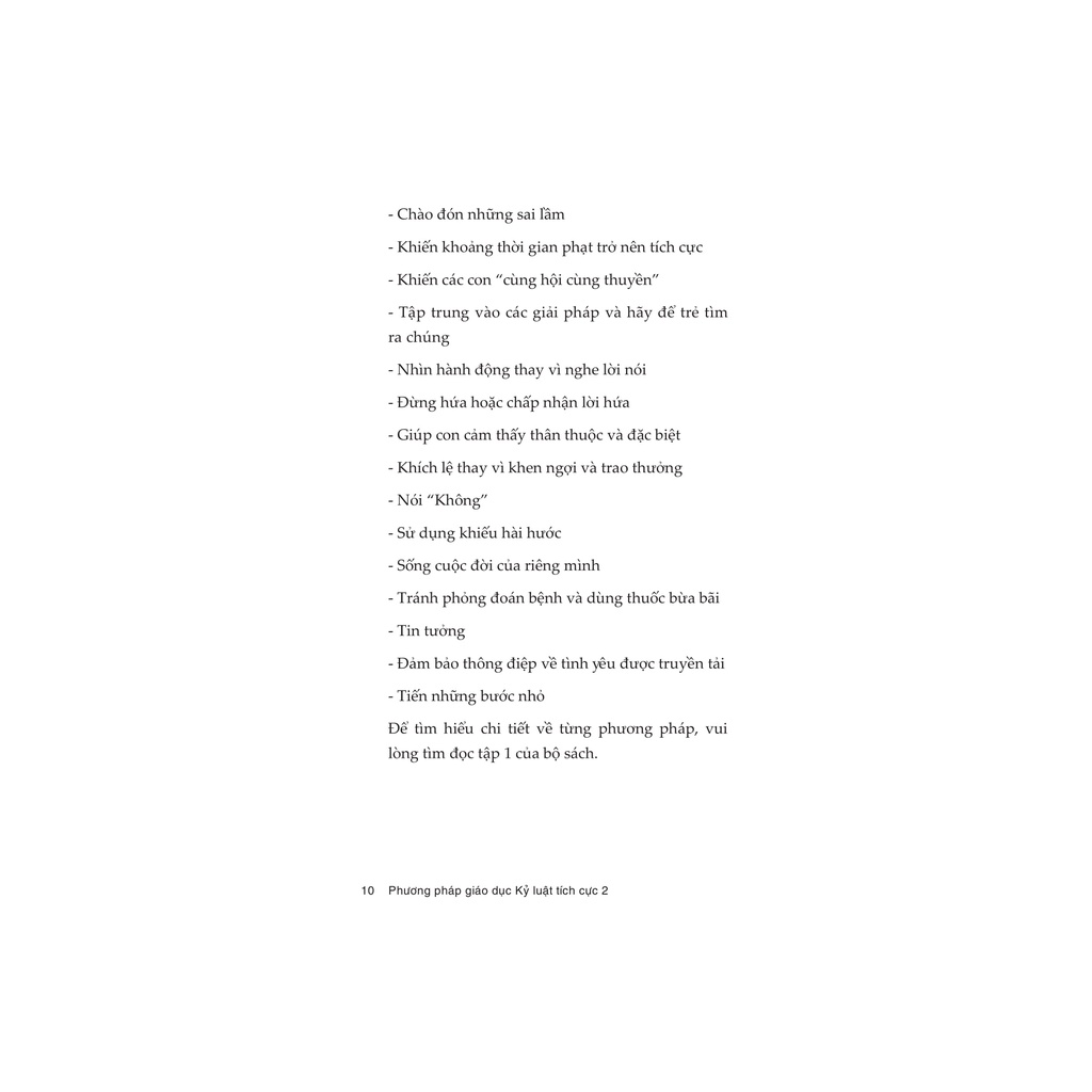 Sách - Phương Pháp Giáo Dục Kỷ Luật Tích Cực - Tập 2
