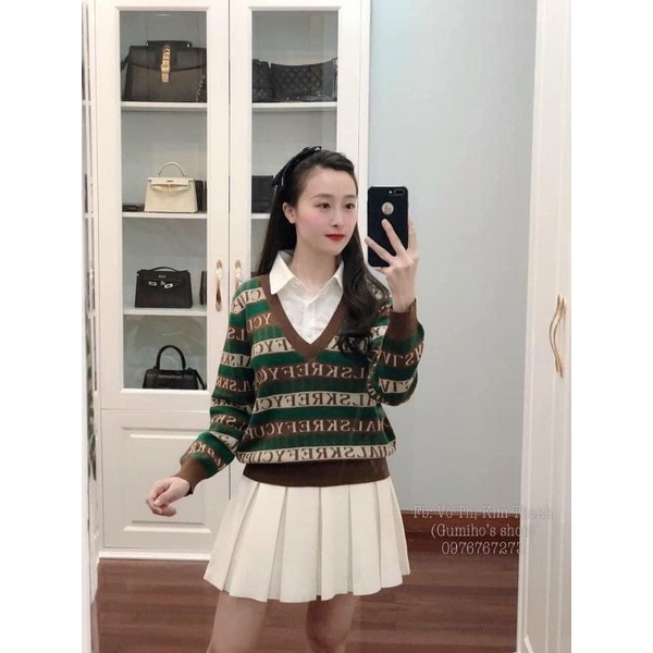 áo gile / áo cardigan len / áo mặc trong