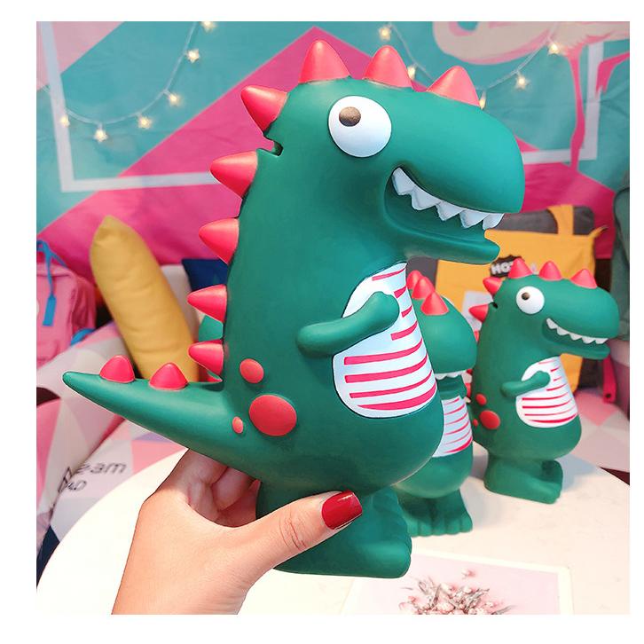 Ống Heo Tiết Kiệm Tiền Hình Khủng Long Xanh Dễ Thương