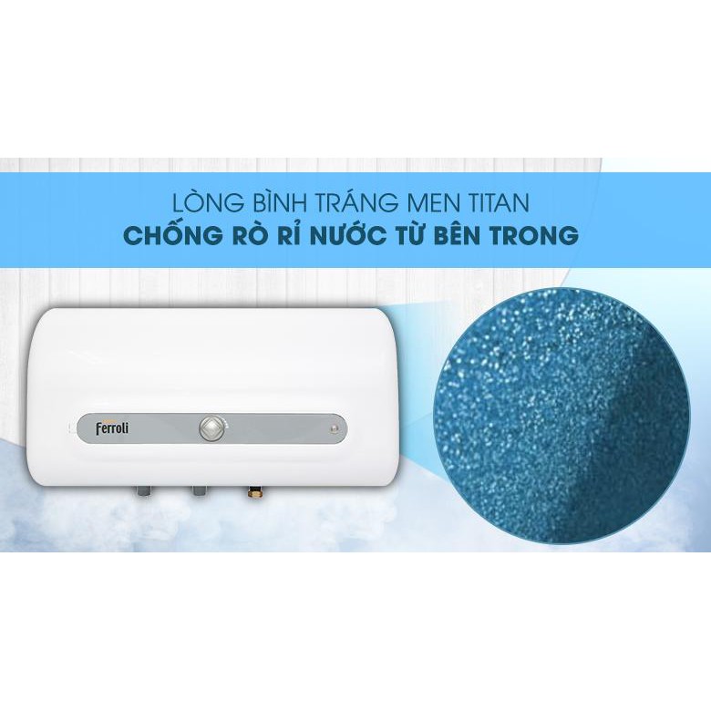 Bình nóng lạnh Ferroli QQEvo - ME, Cầu dao chống rò điện ELCB, - Bảo hành chính hãng 8 năm trên toàn quốc