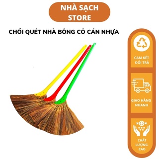 Chổi quét nhà bông cỏ cán nhựa gọn nhẹ, chắc chắn, tiện lợi - Nhà sạch Store