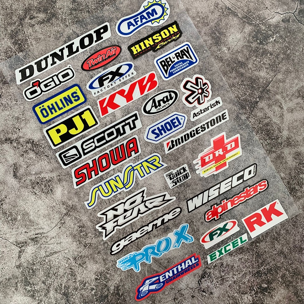Decal Phản Quang In Logo SHOEI Trang Trí Mũ Bảo Hiểm Mô Tô