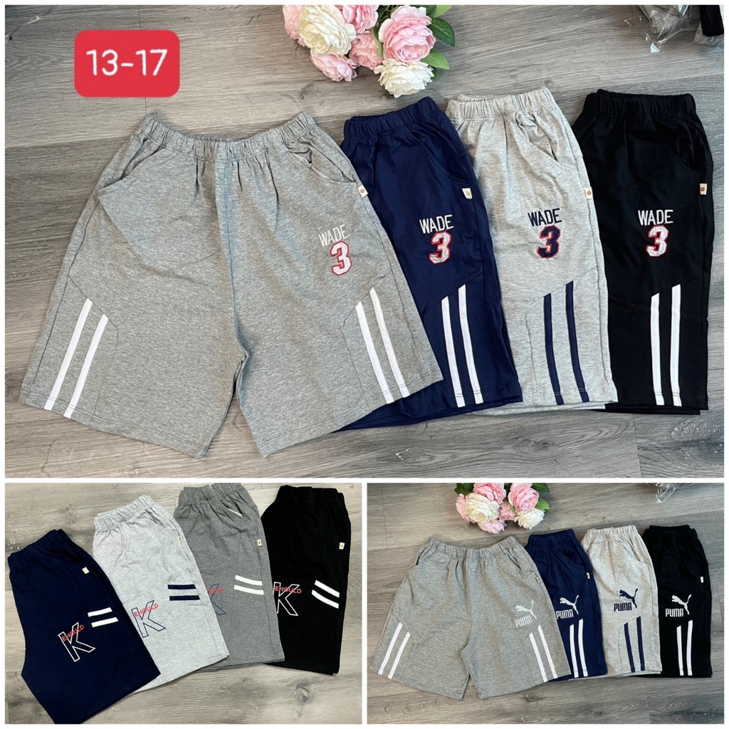 {Rẻ Vô Địch } Quần Đùi (18-50kg) Cotton Size Đại Chun mềm co giãn 4 chiều xuất dư