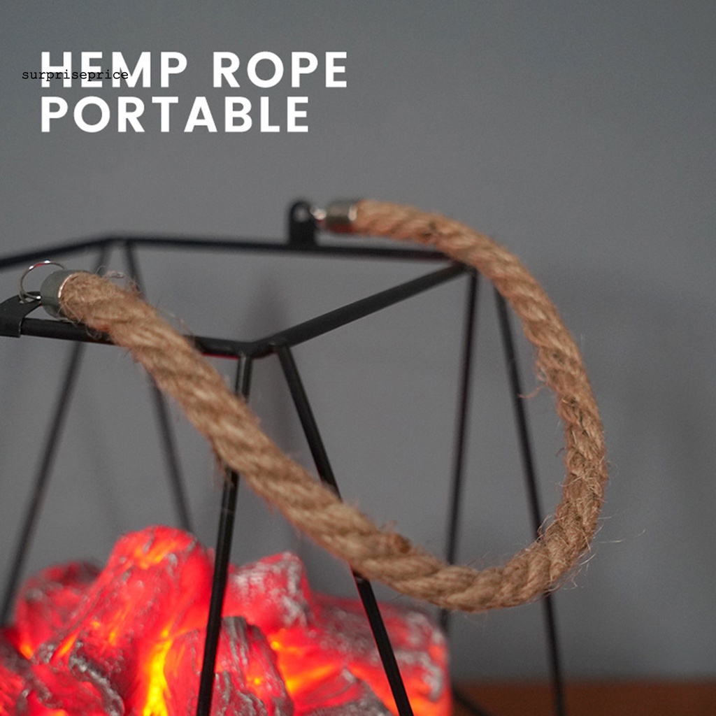 Đèn giả ngọn lửa than trang trí quán rượu/ spa độc đáo