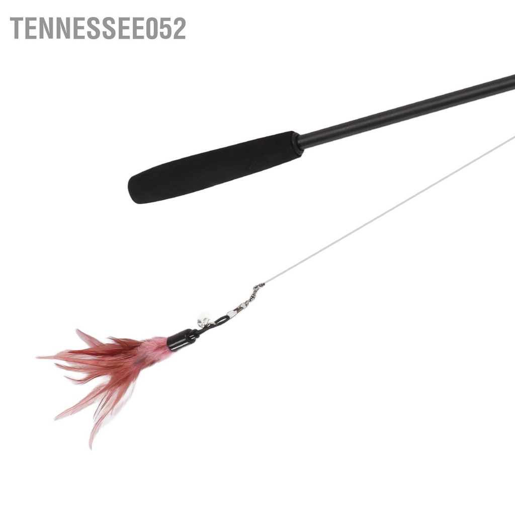 Tennessee052 Đồ chơi mèo tương tác Kháng vết cắn Mèo có thể thu vào Đũa phép chuông cho con 180cm / 70 9in