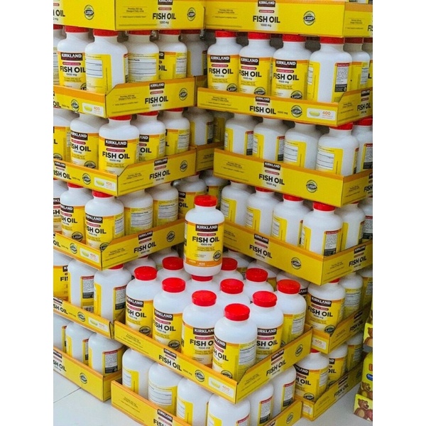 | 𝐕𝐄𝐍𝐓𝐈𝐒𝐇𝐎𝐏.𝟔𝟖 | Dầu cá KIRKLAND Omega-3 FISH OIL 1000mg của Mỹ 400 viên