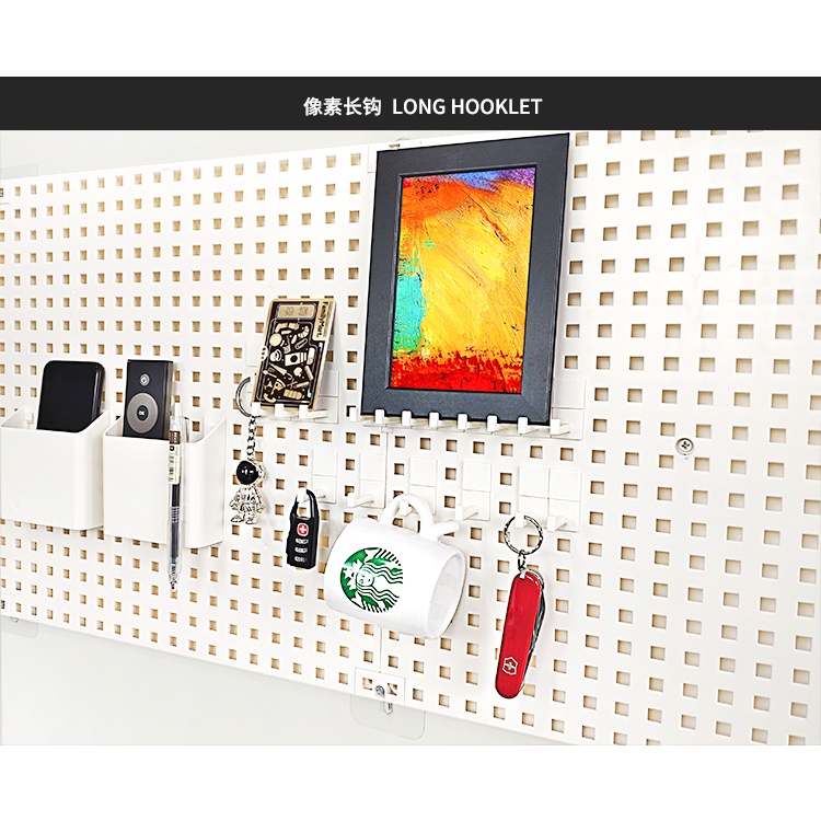 Móc đơn gắn bảng treo tường pegboard NBC131 HOOKLET