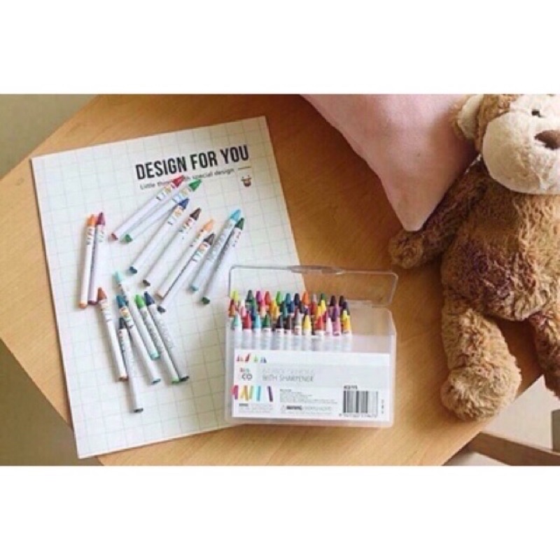 Hộp bút màu sáp 64 chi tiết hàng xuất nhật