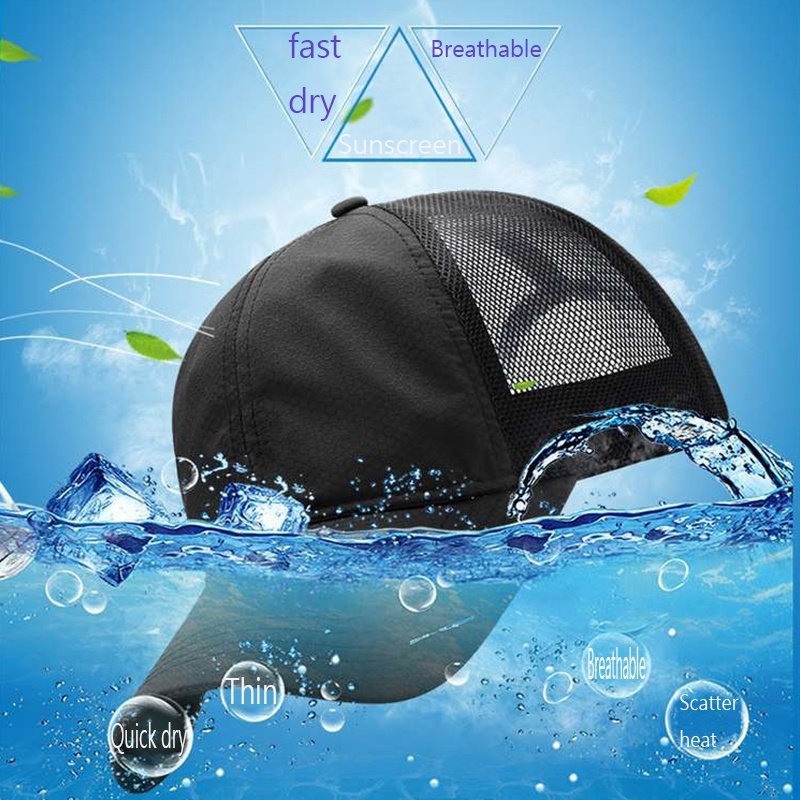 Mũ Lưỡi Trai Cotton Thêu Họa Tiết Khô Nhanh Thời Trang Mùa Hè Unisex