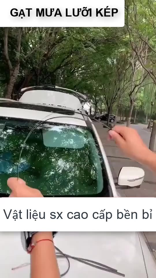 Gạt mưa ô tô lưỡi kép VTS khung mềm