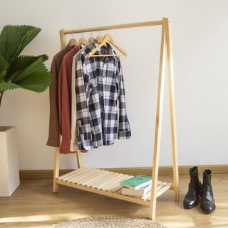 Kệ treo quần áo chữ A gỗ sồi cao cấp cực kì xịn - giá treo quần áo tiện lợi giá rẻ bền đẹp