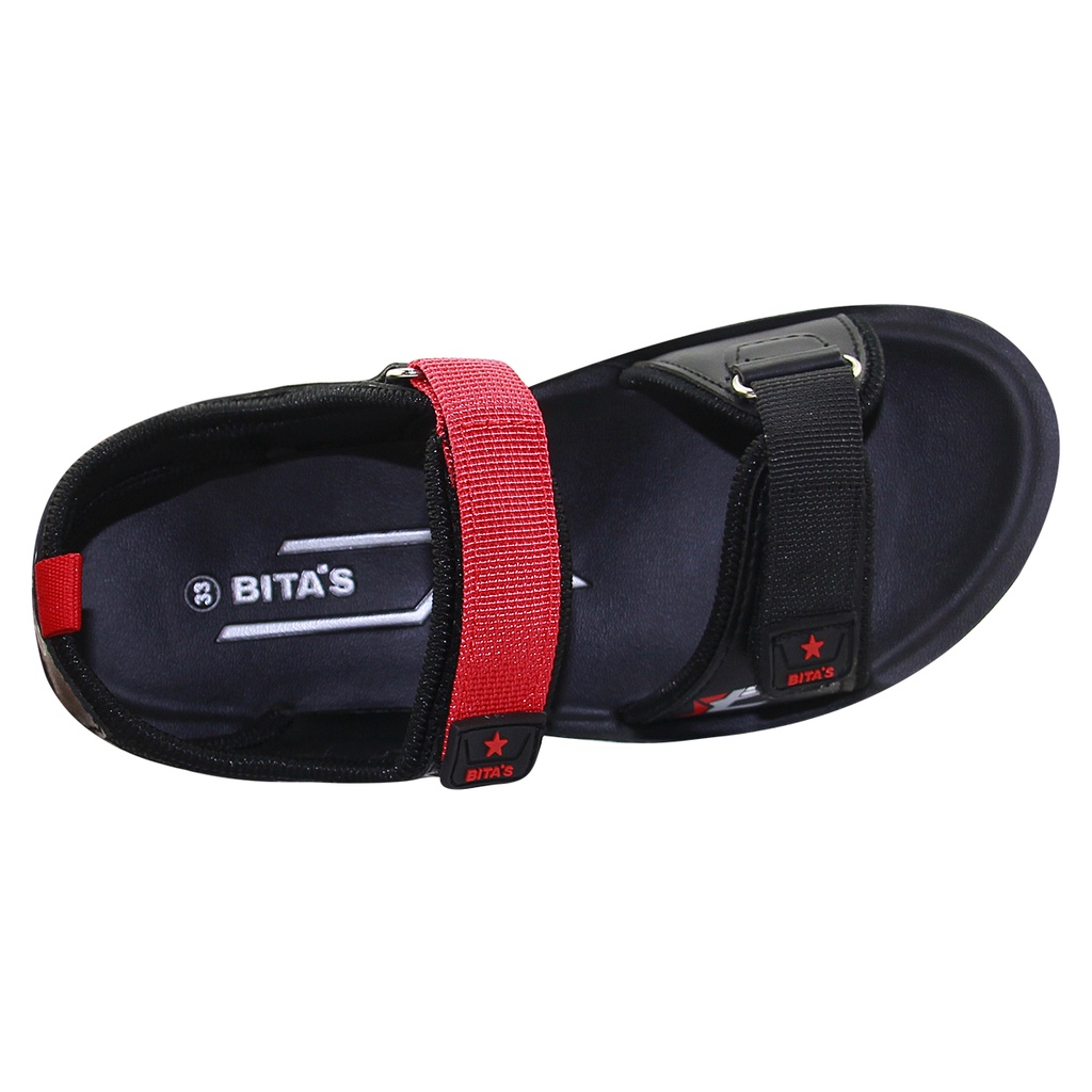 Sandal đế bằng Bita's SEN.64 ( Đỏ + Xám + Xanh dương)