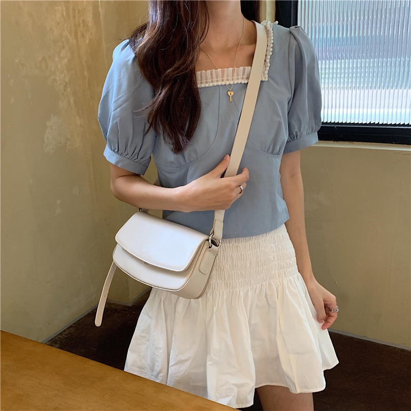 Túi đeo chéo IELGY họa tiết da cá sấu phong cách thời trang cho nữ