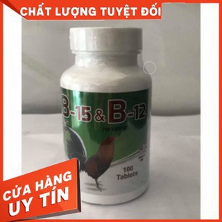 lẻ 1 viên B15&B12 Nuôi Cấp Tốc Tuần Cuối Dành Cho Gà Đá - Xuất Xứ Mỹ