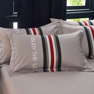 Bộ chăn ga cotton kẻ