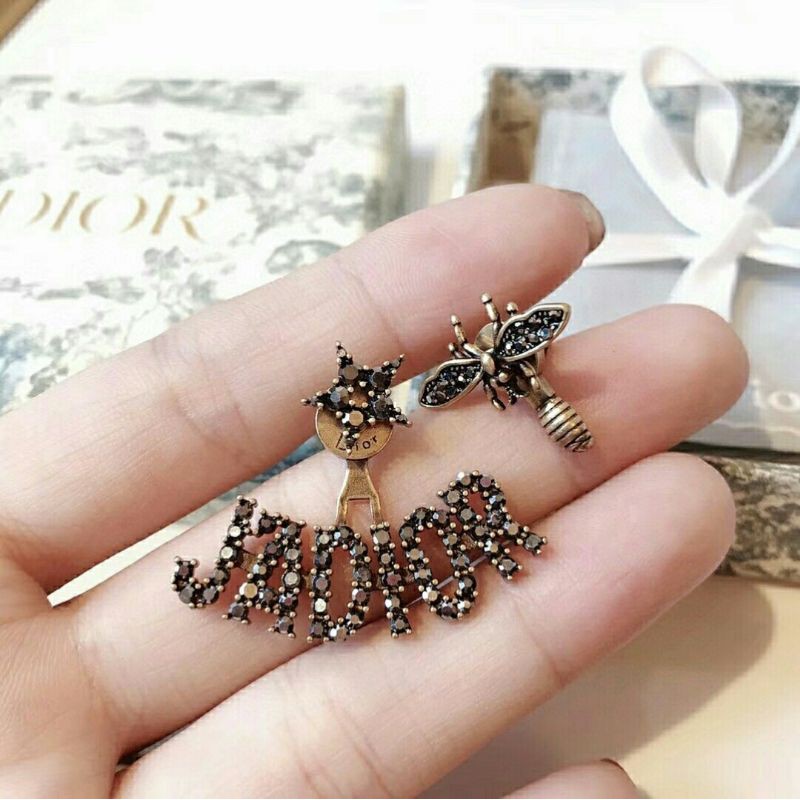 Bông Tai Dior Đính Đá Thời Trang 2021 Sang Trọng Cho Nữ