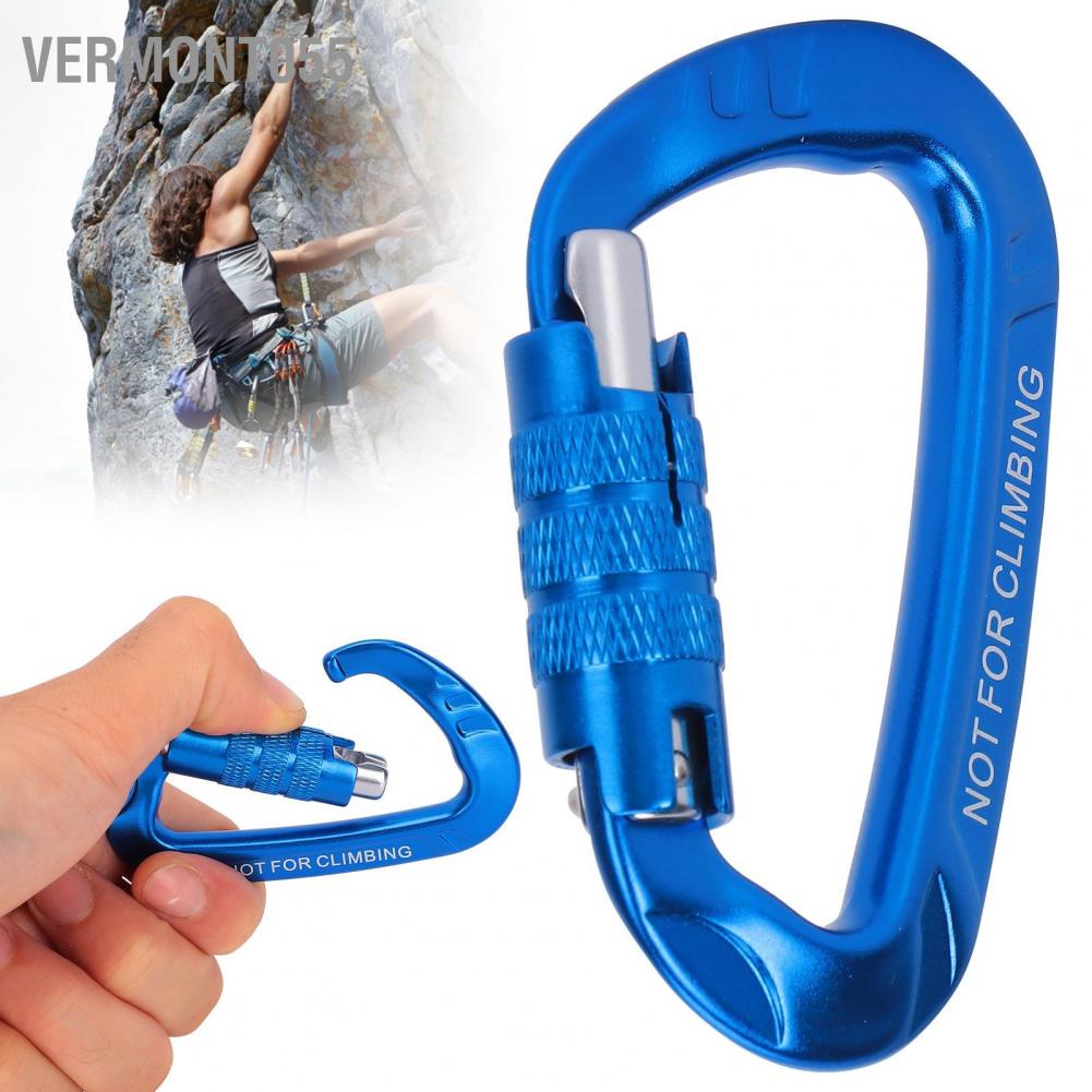 Hàng Hot 12KN Khóa tự động Khóa băng leo núi Kẹp đá Hợp kim nhôm Khóa xoắn Khóa xe tải hạng nặng Hàng giao ngayVermont055