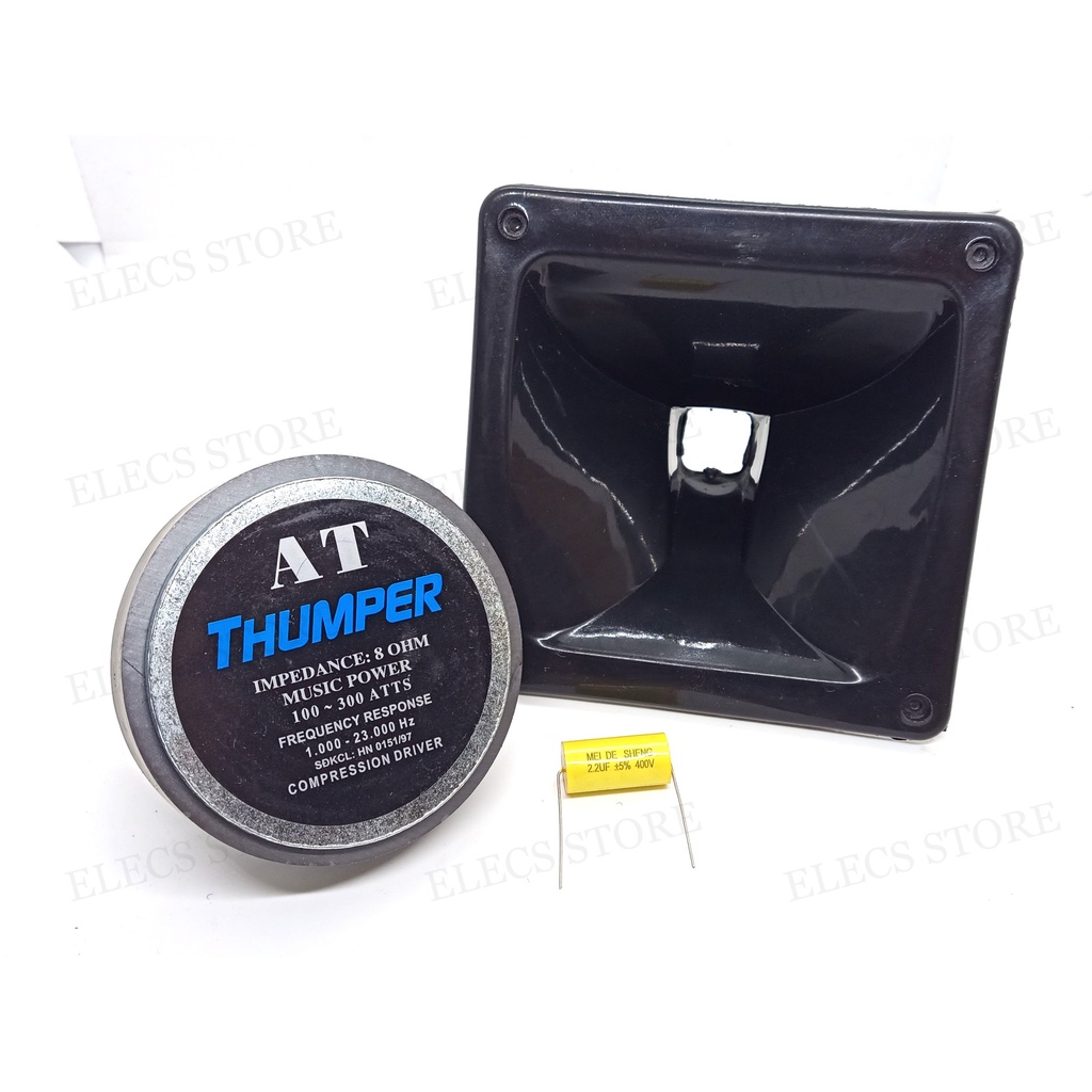 Bộ Loa Treble Kèn 450 + Họng Kèn 16cm x 16cm + Tụ Loa Treble 2.2uF