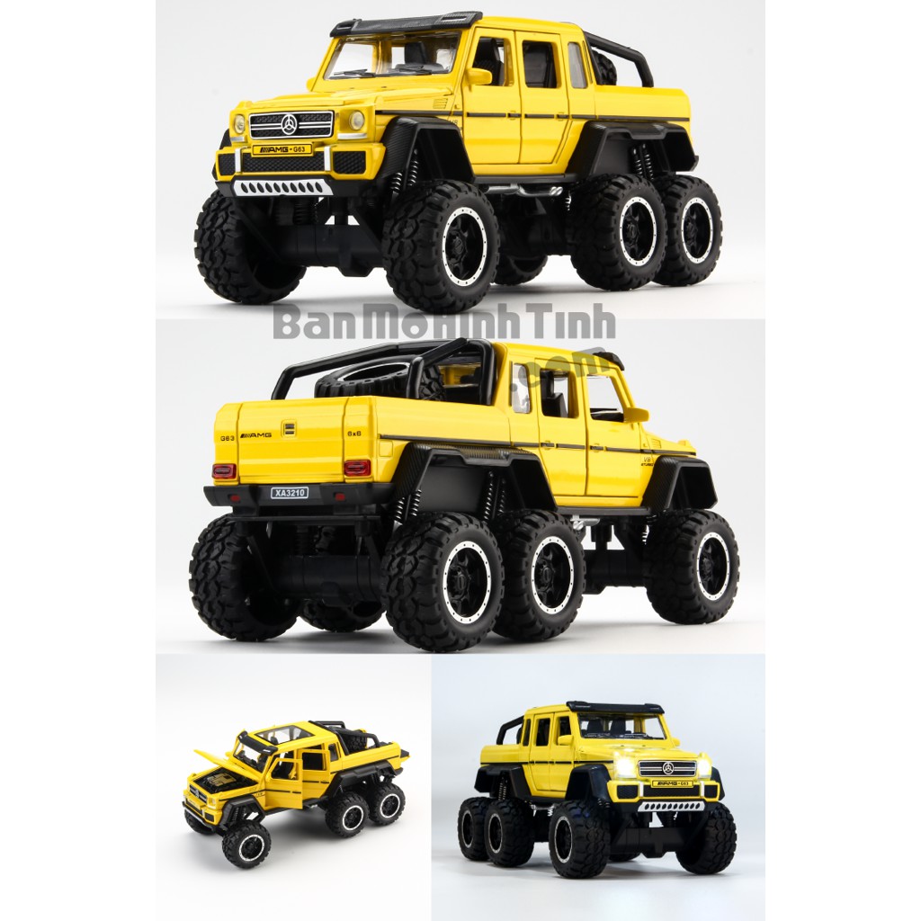 Mô hình xe Mercedes Benz G63 AMG 6x6 1:32 Newao Alloy