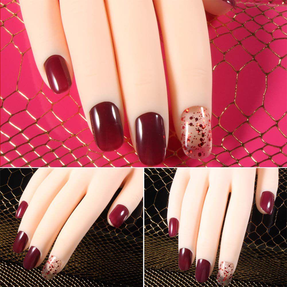 Mô Hình Bàn Tay Giả Bằng Silicone Linh Hoạt Luyện Tập Làm Móng