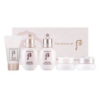 Set Dưỡng Trắng Da Whoo Gongjinhyang Seol Radiant White Special Gift Set 5 Items Kem Dưỡng Da Toàn Diện
