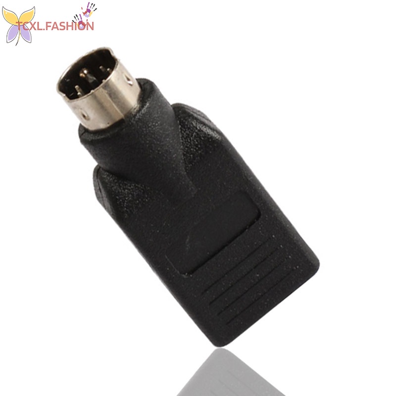 Đầu Chuyển Đổi Usb Sang PS2 / 2 Cổng Cho Chuột Và Bàn Phím Màu Đen