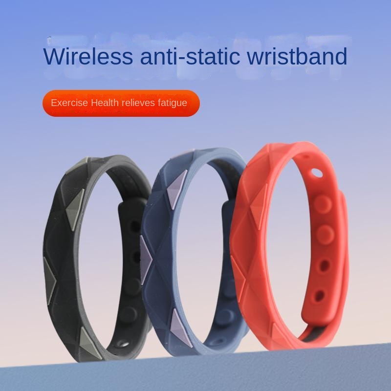 Vòng Đeo Tay Thể Thao Cân Bằng ion Âm Chống Tĩnh Điện Chống Nước Bằng silicone