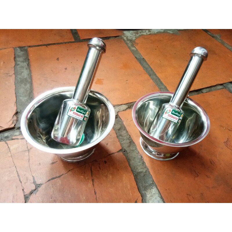 Bộ cối chày bằng inox siêu chắc chắn