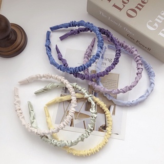 Bờm nhún lụa satin sắc màu kiểu dáng đơn giản