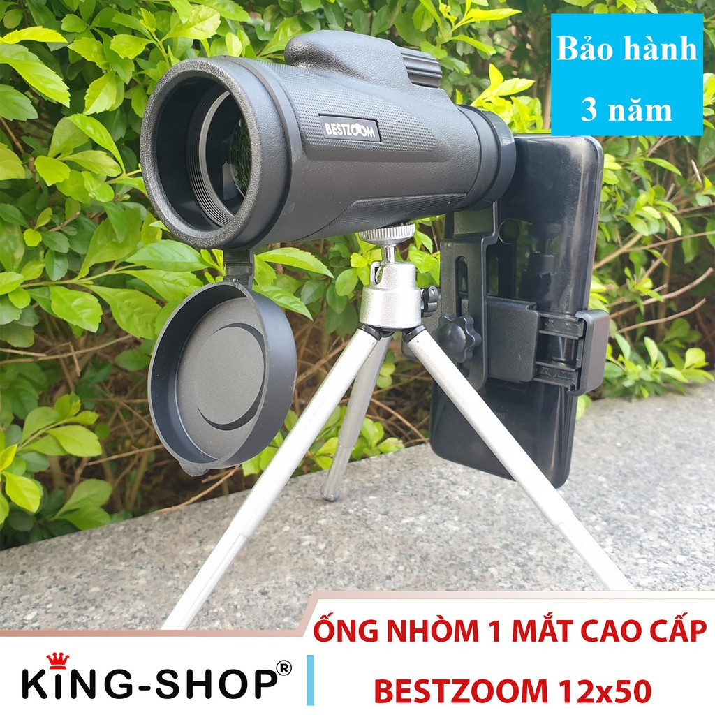 Ống nhòm 1 mắt Bestzoom 12×50 cao cấp, giá rẻ - Ống nhòm du lịch, quan sát, quay phim, chụp ảnh - Chính hãng từ Đức