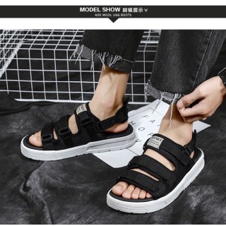 Sandal Nam Nữ 3 Quai Ngang Quai Hậu Tháo Rời Êm Nhẹ Bền Phù Hợp Đi Học Đi Làm Đi Du Lịch Màu Đen