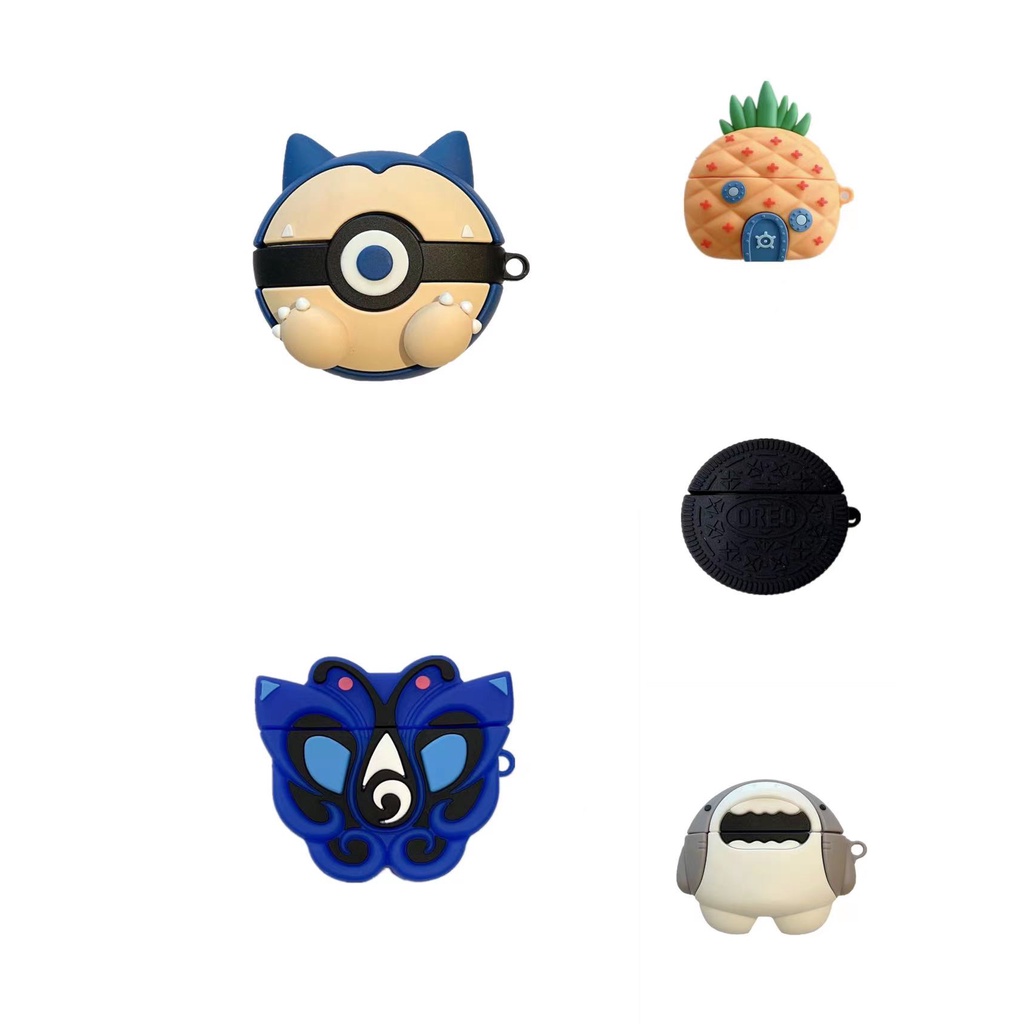 Vỏ Bảo Vệ Hộp Sạc Tai Nghe bluetooth Không Dây Baseus Bowie M2 Bằng Silicon Mềm Họa Tiết Hoạt Hình 3D Dễ Thương