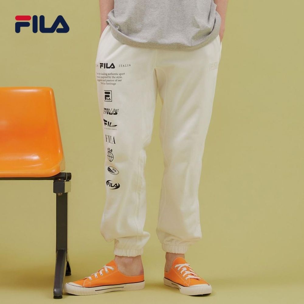 Quần dài unisex Fila Logo Graphic - New Beginning Collection - FS2FPD1113X-OWH