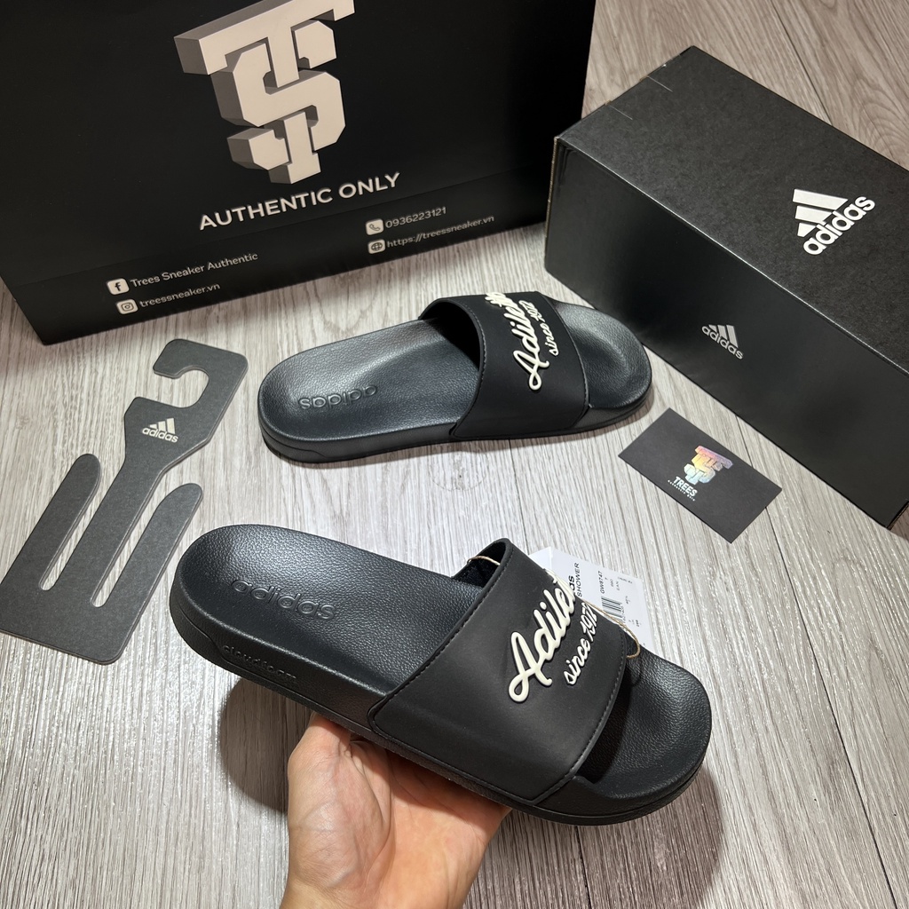 Dép ADIDAS ADILETTE SHOWER SLIDES 1972 GW8748 GW8747 Full Box Tag Auth