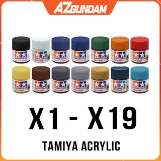 Sơn Acrylic Màu (X1 - X19) Tamiya Gốc Nước Tamiya Paint 10ml chính hãng
