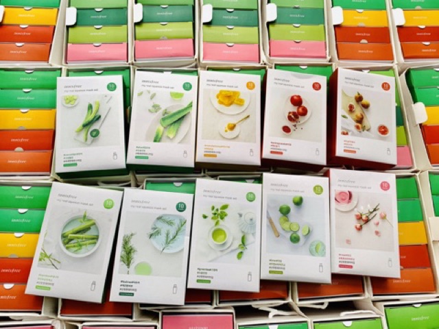 Combo mặt nạ innisfee 50 miếng đủ mùi