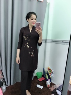 ĐỒ LAM ĐI CHÙA # THUN CÁCH TÂN HOA THÊU