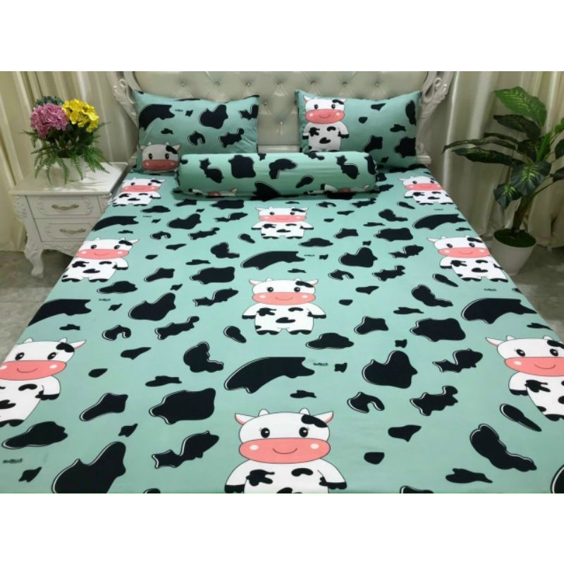 Bộ ra thun lạnh in 3D [ 4 món] đủ size hình bò sữa | BigBuy360 - bigbuy360.vn