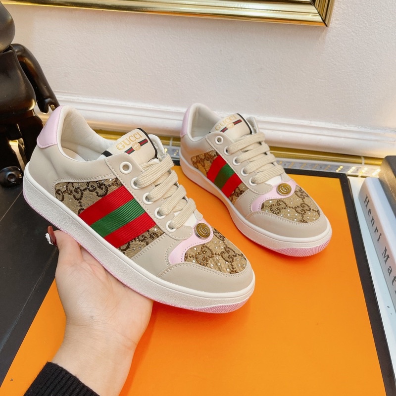 Giày thể thao gc hoạ tiết pha nhũ fullbox