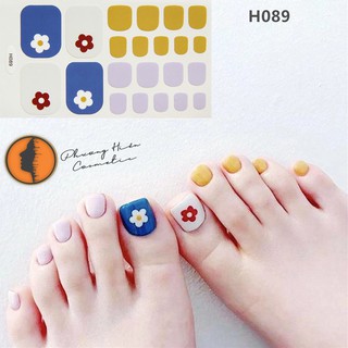 Sticker dán móng chân set 22 miếng