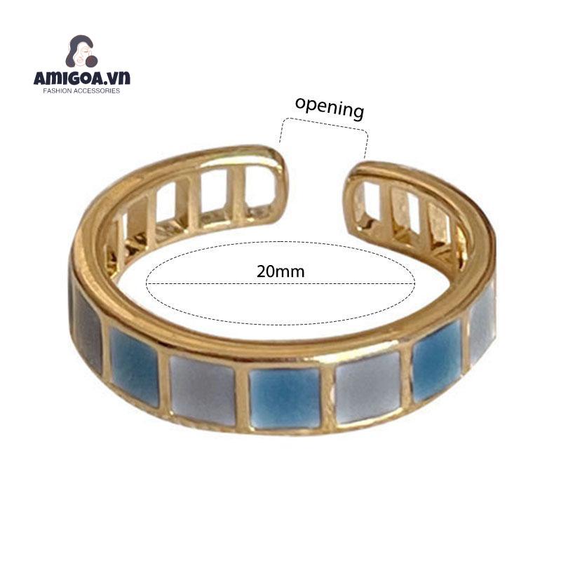 ✨✨Nhẫn Đính Ngọc Lục Bảo Thời Trang Hàn Quốc