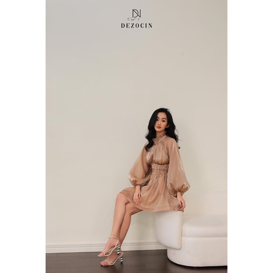 Jasmin Mini Dress - Đầm Tơ Organza Hở Lưng Bo Eo